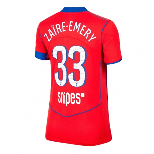 Billige Fotballdrakt Paris Saint-Germain Warren Zaire-Emery #33 Replika Tredjedrakt Dame 2025-26 Kortermet Billige Fotballdrakt Paris Saint-Germain Warren Zaire-Emery #33 Replika Tredjedrakt Dame 2025-26 Kortermet